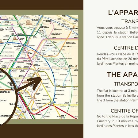 21.Appart 4Pers #Oberkampf#Belleville# París Exterior foto